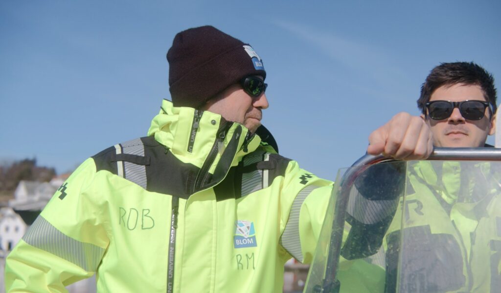 Fluctus på location hos Blom Fiskeoppdrett